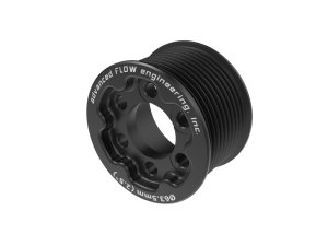 Dodge Charger SRT Hellcat Supercharger Pulley - aFe - Power Pulley 2.50 IN, Black Hard Anodized - Black - `15-`23