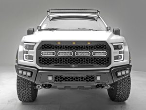 Ford Raptor Grille - aFe - Scorpion w/ LED Lights - Flat Black - `17-`20