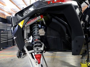 Polaris RZR Coilover Suspension Kit - Front - aFe - Sway-A-Way 2.5 w/ Remote Reservoirs and Comp Adj - `17-`19