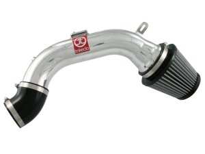 Honda Accord Performance Air Intake - aFe - Stage-2 Cold Air Intake System w/ Pro DRY S Filter - Polished - `08-`10