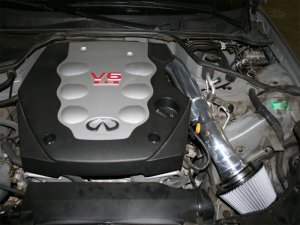 Infiniti G35 Performance Air Intake - aFe - Takeda Stage-2 w/ Pro DRY S Filter - Black - `03-`06