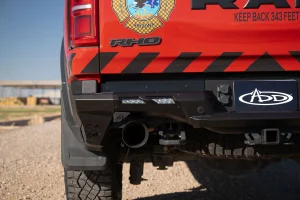 Ram RHO Bumper - Rear - Addictive Desert Designs - Phantom - Hammer Black Powder Coat - 2025+