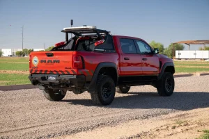 Ram RHO Bumper - Rear - Addictive Desert Designs - Phantom - Hammer Black Powder Coat - 2025+