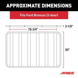 Ford Bronco Roof Rack - 2 Door - Factory Hard Top - Aries