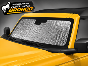 Ford Bronco Windshield Sunshade/ Reflector - BlackOut Sunshades - Roll Up Design