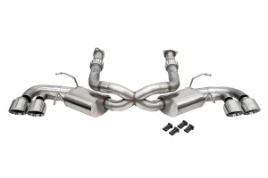 Chevrolet Corvette C8 Performance Exhaust - CORSA Performance - Cat-Back 4.5 in Pro-Series Tips - Polished - `20-`25
