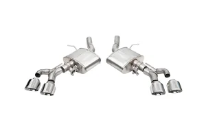 Cadillac CT4 V Performance Exhaust - Axle-Back - CORSA Performance - Dual Exit Active Valve, Twin 4.5in Pro Series Tips - Black - `22+ Cadillac CT4 V Performance Exhaust - Axle-Back - CORSA Performance - Dual Exit Active Valve, Twin 4.5in Pro Series Tips - Black - `22+