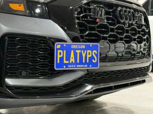 Audi RSQ8 License Plate Mount - Platypus (2020-2024) Audi RSQ8 License Plate Mount - Platypus (2020-2024)