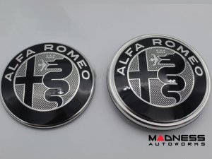 Alfa Romeo Giulia Emblems - Front + Back Set - GTAm - Genuine Mopar