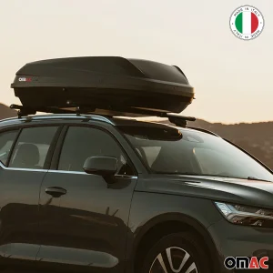 Roof Rack Cargo Box - 8 Cubic Feet - Dual Side Opening - Black