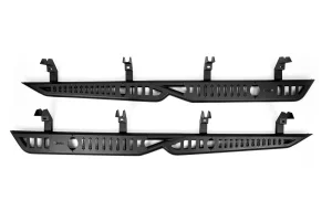 GMC Sierra 1500 Crew Cab Side Steps - DV8 Offroad - OE Plus - Black - `19-`25 GMC Sierra 1500 Crew Cab Side Steps - DV8 Offroad - OE Plus - Black - `19-`25