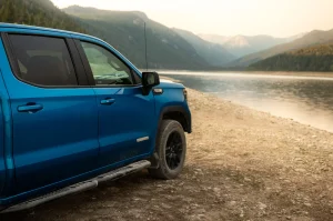 GMC Sierra 1500 Crew Cab Side Steps - DV8 Offroad - OE Plus - Black - `19-`25 GMC Sierra 1500 Crew Cab Side Steps - DV8 Offroad - OE Plus - Black - `19-`25