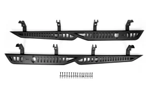 GMC Sierra 1500 Crew Cab Side Steps - DV8 Offroad - OE Plus - Black - `19-`25 GMC Sierra 1500 Crew Cab Side Steps - DV8 Offroad - OE Plus - Black - `19-`25