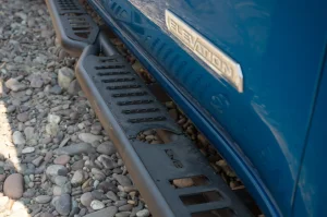 GMC Sierra 1500 Crew Cab Side Steps - DV8 Offroad - OE Plus - Black - `19-`25 GMC Sierra 1500 Crew Cab Side Steps - DV8 Offroad - OE Plus - Black - `19-`25