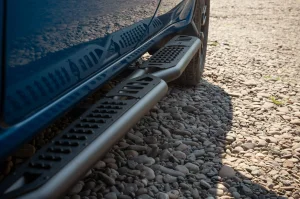 GMC Sierra 1500 Crew Cab Side Steps - DV8 Offroad - OE Plus - Black - `19-`25 GMC Sierra 1500 Crew Cab Side Steps - DV8 Offroad - OE Plus - Black - `19-`25