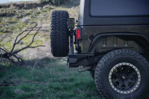 Jeep Wrangler JK Tire Carrier - DV8 Offroad - MTO Bumper - `07-`18 Jeep Wrangler JK Tire Carrier - DV8 Offroad - MTO Bumper - `07-`18