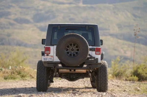 Jeep Wrangler JK Tire Carrier - DV8 Offroad - MTO Bumper - `07-`18 Jeep Wrangler JK Tire Carrier - DV8 Offroad - MTO Bumper - `07-`18