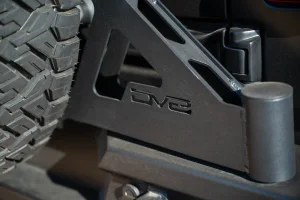Jeep Wrangler JL Tire Carrier - Swing Gate - DV8 Offroad MTO Series Bumper - `18-`25 Jeep Wrangler JL Tire Carrier - Swing Gate - DV8 Offroad MTO Series Bumper - `18-`25