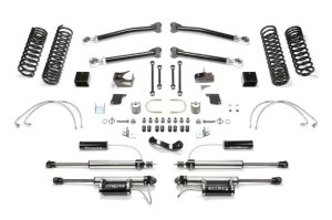 Jeep JK Suspension Lift Kit - Front + Rear - Fabtech - Long Travel, 5in Trail LT w/ DL 2.25 Resi Shocks - `07-`18