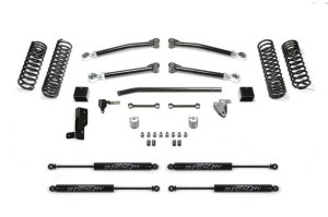Jeep JL Suspension Lift Kit - Front + Rear - Fabtech - 3in Trail w/Stealth - `18-`21 Jeep JL Suspension Lift Kit - Front + Rear - Fabtech - 3in Trail w/Stealth - `18-`21