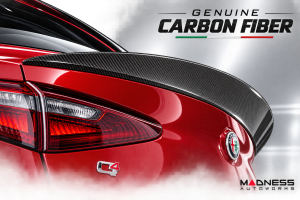 Alfa Romeo Stelvio Rear Spoiler - Carbon Fiber - Mid Spoiler