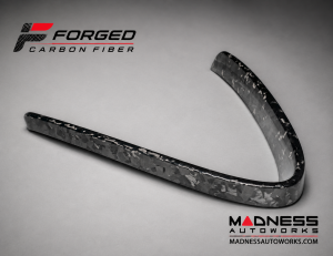 Alfa Romeo Giulia Front V Shield Grill Frame - Carbon Fiber - Forged Carbon - Feroce Carbon Alfa Romeo Giulia Front V Shield Grill Frame - Carbon Fiber - Forged Carbon - Feroce Carbon
