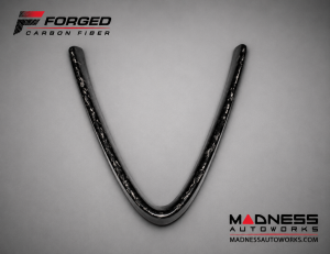 Alfa Romeo Giulia Front V Shield Grill Frame - Carbon Fiber - Forged Carbon - Feroce Carbon Alfa Romeo Giulia Front V Shield Grill Frame - Carbon Fiber - Forged Carbon - Feroce Carbon
