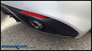 Alfa Romeo Giulia Exhaust Trim - InoXcar - 102mm - Sport/ Ti Models Alfa Romeo Giulia Exhaust Trim - InoXcar - 102mm - Sport/ Ti Models