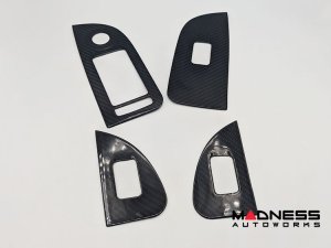 Alfa Romeo Giulia Door Trim - Window Switch Trim Kit - Carbon Fiber - Feroce Carbon