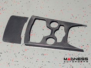 Alfa Romeo Stelvio Shift Console Trim - Carbon Fiber - '20+ models - Feroce Carbon - 2 Piece Set Alfa Romeo Stelvio Shift Console Trim - Carbon Fiber - '20+ models - Feroce Carbon - 2 Piece Set