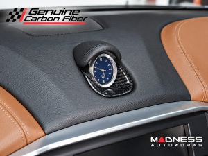 Maserati Ghibli Interior Trim - Carbon Fiber - Dashboard Clock Base Trim - Feroce Carbon
