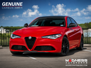 Alfa Romeo Giulia Front Spoiler - Carbon Fiber - QV Style - V3 - Feroce Carbon - Base Model