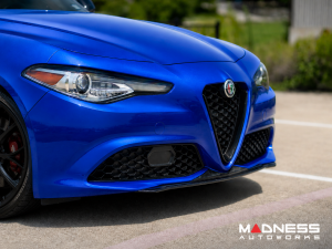 Alfa Romeo Giulia Front Spoiler - Carbon Fiber - QV Style - V3 - Feroce Carbon - Base Model