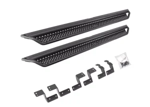 Dodge Ram 1500 Side Steps - Go Rhino - Dominator Extreme D1 - Textured Black - `09-`19