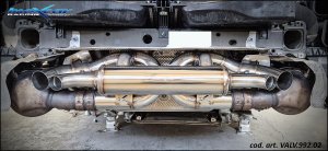 Porsche 911 Carrera (992) Performance Exhaust - Rear Section - 3.0L V6 - Dual Exit - For OEM Tips - InoXcar Racing - '19+