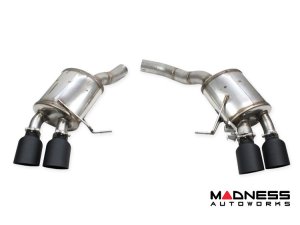 Porsche Macan (Series 95B) Performance Exhaust - Rear Section - 3.0L V6 - Dual Exit - Quad 114mm Black Tips - InoXcar Racing - '19 - '21