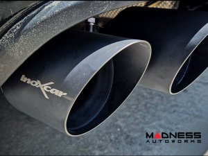 Porsche Macan (Series 95B) Performance Exhaust - Rear Section - 3.0L V6 - Dual Exit - Quad 114mm Black Tips - InoXcar Racing - '19 - '21