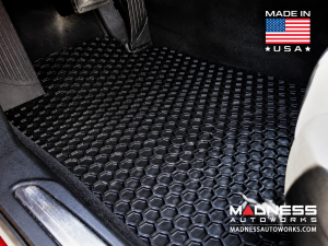 Alfa Romeo Stelvio Floor Mat Set - All Weather Rubber Front 2 Piece Set - Black