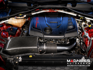 Alfa Romeo Giulia Performance Air Intake Kit - MAXFlow Carbon Fiber Intake System w/ BMC Twin Air Conical Filter