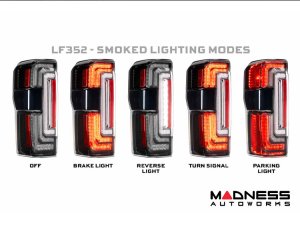 Ford Super Duty LED Tail Lights - XB Series - Morimoto - Smoked - 2023+