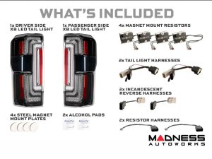 Ford Super Duty LED Tail Lights - XB Series - Morimoto - Smoked - 2023+