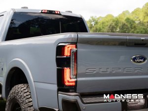 Ford Super Duty LED Tail Lights - XB Series - Morimoto - Smoked - 2023+