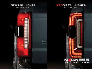 Ford Super Duty LED Tail Lights - XB Series - Morimoto - Red - 2023+ Ford Super Duty LED Tail Lights - XB Series - Morimoto - Red - 2023+