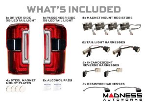 Ford Super Duty LED Tail Lights - XB Series - Morimoto - Red - 2023+ Ford Super Duty LED Tail Lights - XB Series - Morimoto - Red - 2023+