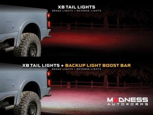 Ford Super Duty LED Tail Lights - XB Series - Morimoto - Red - 2023+ Ford Super Duty LED Tail Lights - XB Series - Morimoto - Red - 2023+