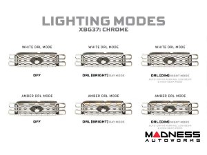 Ford Super Duty LED Grille - XBG Series - Morimoto - Chrome - 2023+