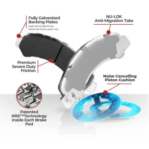 Rivian R1S Brake Pads - Rear - NRS Galvanized