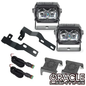 Toyota Tacoma Ditch Lights - A-Pillar Hood - ORACLE Lighting - VEGA Series 2 Spotlights - `05-`14