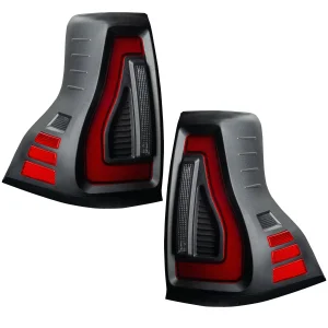 Toyota Prado LED Tail Lights - ORACLE Lighting - Flush Lensless - Black Series - Black - `10-`23