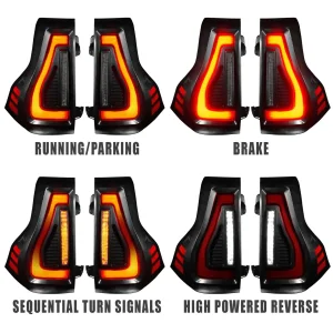 Toyota Prado LED Tail Lights - ORACLE Lighting - Flush Lensless - Red - `10-`23
